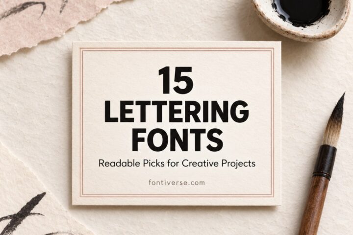 15 Lettering Fonts for creative lettering projects