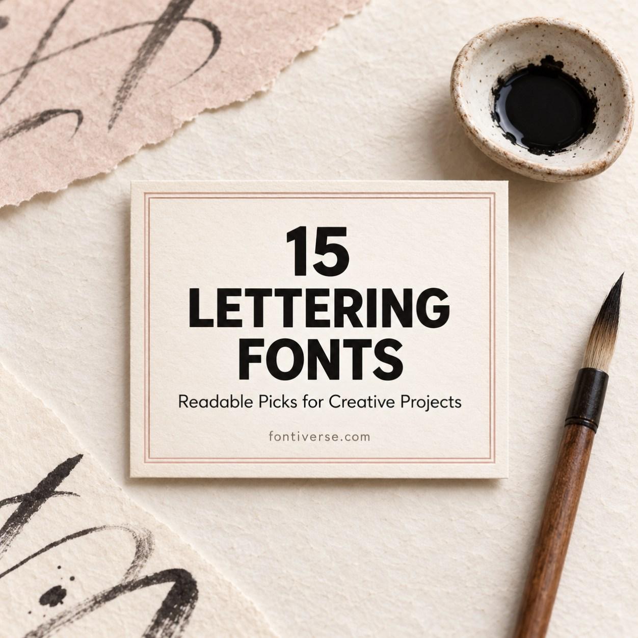 15 Lettering Fonts for creative lettering projects