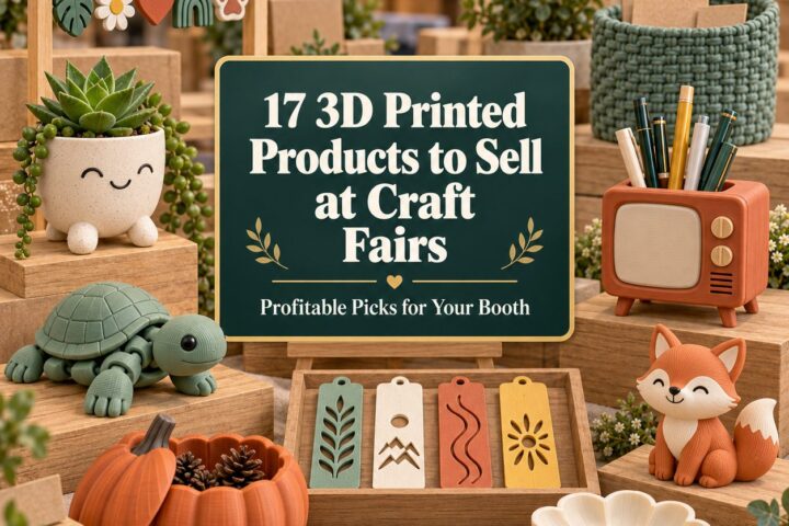 17 3D Printed Products to Sell at Craft Fairs for Profit