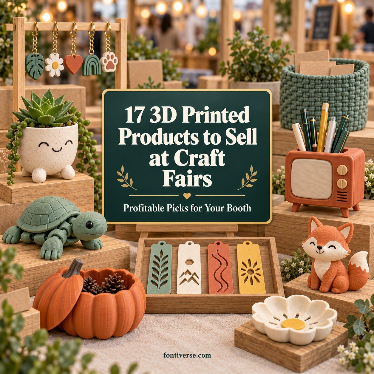 17 3D Printed Products to Sell at Craft Fairs for Profit