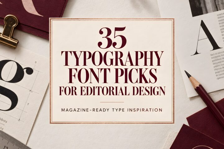 Best fonts for editorial design projects — 35 Picks