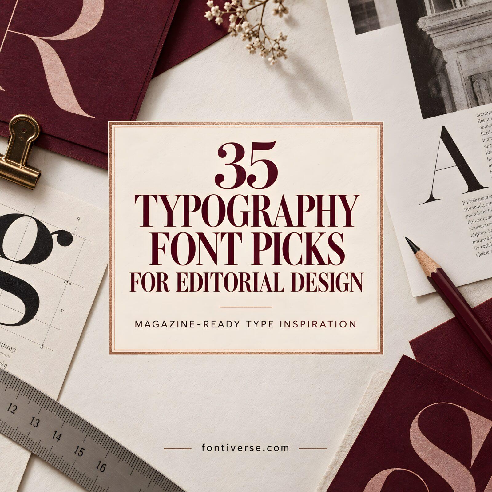 Best fonts for editorial design projects — 35 Picks