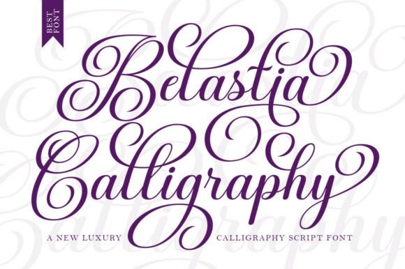 27 Calligraphy Alphabet for alphabet lettering projects 15 Belastia Calligraphy font in decorative copperplate style with bold, heavy script for calligraphy alphabet fonts