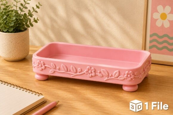 17 3D Printed Products to Sell at Craft Fairs for Profit 10 Floral soap dish 3D printed product for bathroom decor โ 3D printed products