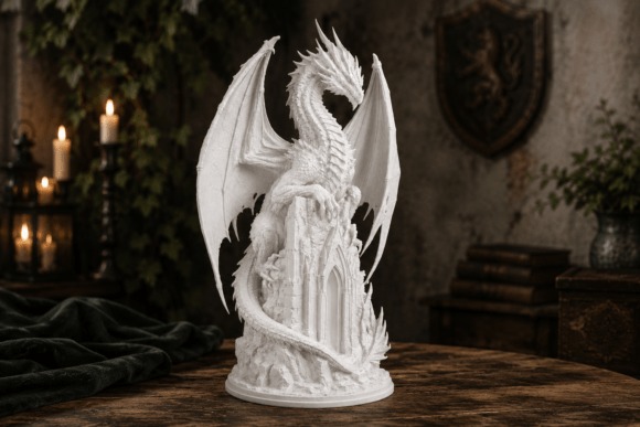 Amazing DIY 3D Printed Gifts: 11 Creative Ideas Anyone Can Make 12 Gothic Dragon Cathedral Statue for dark-fantasy decor — DIY 3D printed gifts