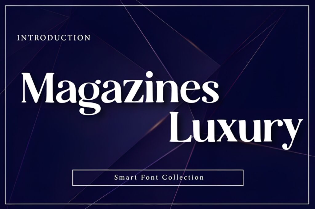Best fonts for editorial design projects — 35 Picks 3 Magazines Luxury font for fonts for editorial design projects with refined curves and balanced contrast