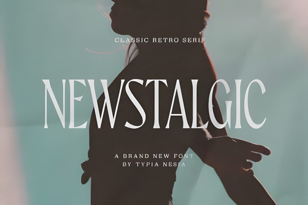 Best fonts for editorial design projects — 35 Picks 16 Newstalgic serif display font for fonts for editorial design projects with a retro newspaper-inspired style