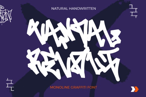 15 Lettering Fonts for creative lettering projects 8 Vandal Revolt monoline graffiti lettering font with natural handwritten style on dark background — Lettering Fonts