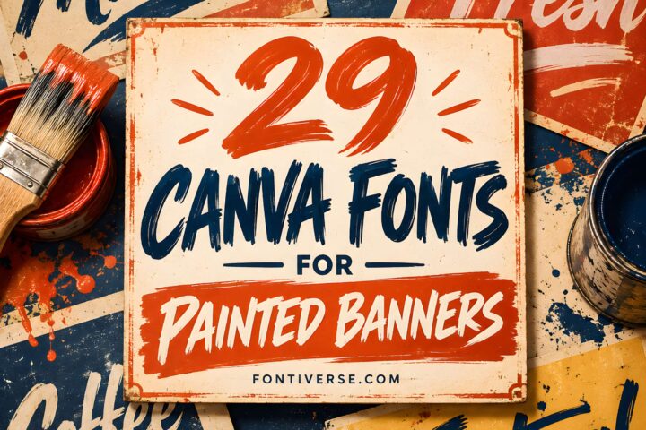29 Canva Fonts for Painted Banners That Stand Out