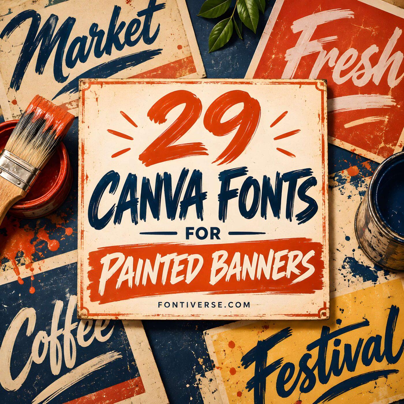 29 Canva Fonts for Painted Banners That Stand Out