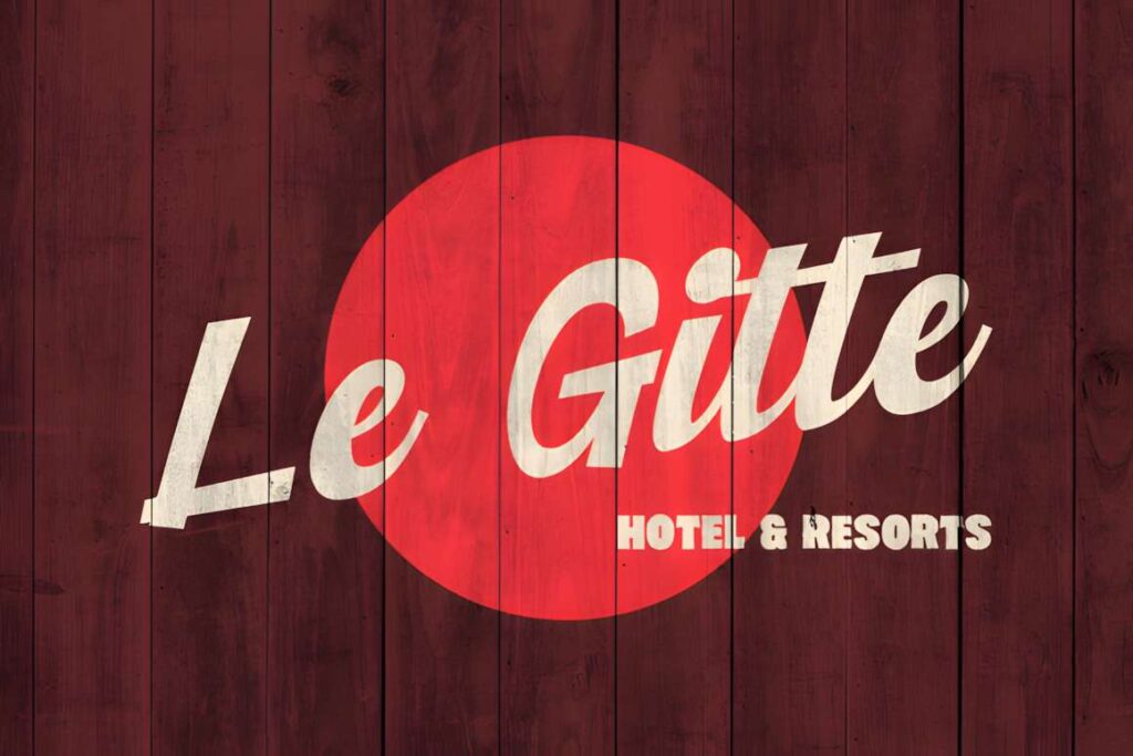 29 Canva Fonts for Painted Banners That Stand Out 84 Canva fonts for painted banners showing Le Bold Sign style with bold sans serif and flowing script on wooden background